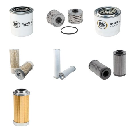 KOMATSU PC 110R-1 Filter Service Kit w/KOMATSU S4D106E-1FB Eng.