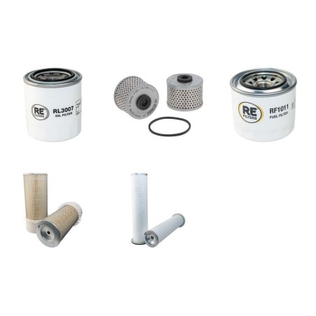 KOMATSU PC 110R-1 Filter Service Kit Air Oil Fuel Filters w/KOMATSU S4D106E-1FB Eng.