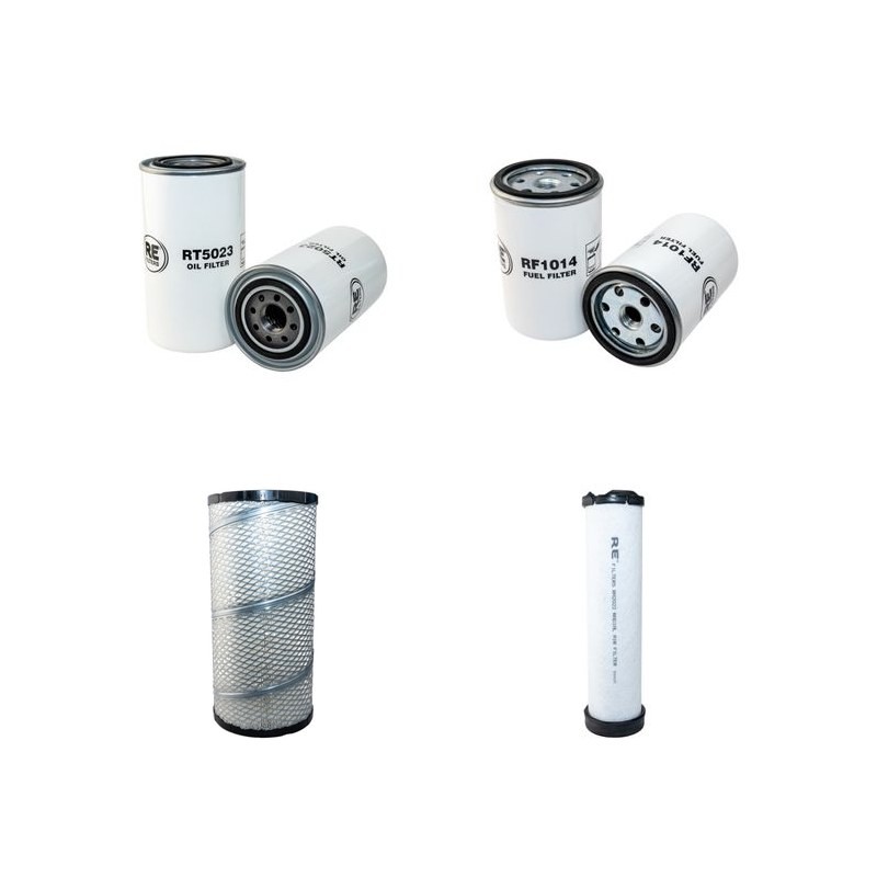 Filter Kit for Komatsu PC128US-2 Air Oil Fuel Filters with Komatsu S4D102E-1 Engine Serial No 7801-