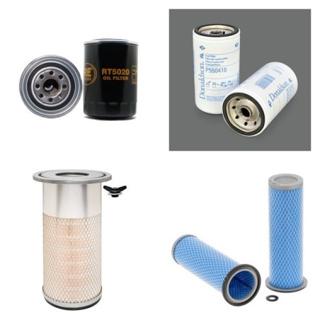 Komatsu PC130-6 Filter Service Kit - Double Air, Oil, Fuel Filters