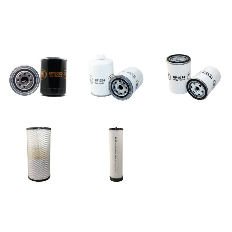 KOMATSU PC 160LC-7K Filter Service Kit Air Oil Fuel Filters w/SAA 4D102E-2 Eng.