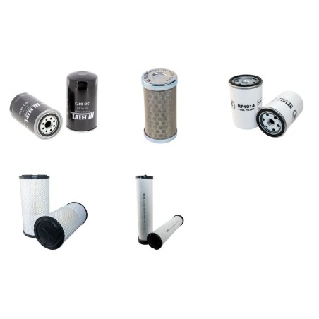 Filter Kit for Komatsu PC210(U)-7K/LC-NLC Air Oil Fuel Filters with Komatsu SAA 6D102E Engine Serial No K40001- YR 2002-
