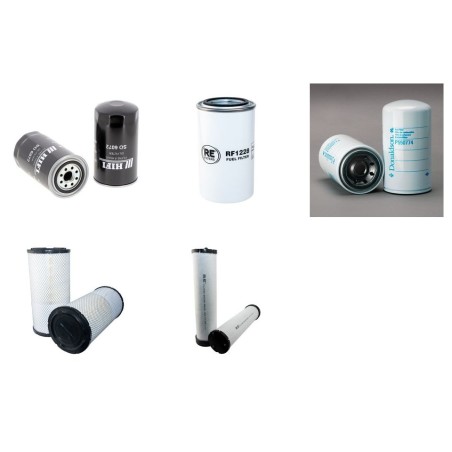 Filter Kit for Komatsu PC228USLC-10 Air Oil Fuel Filters with Komatsu SAA6D107E-2 Engine