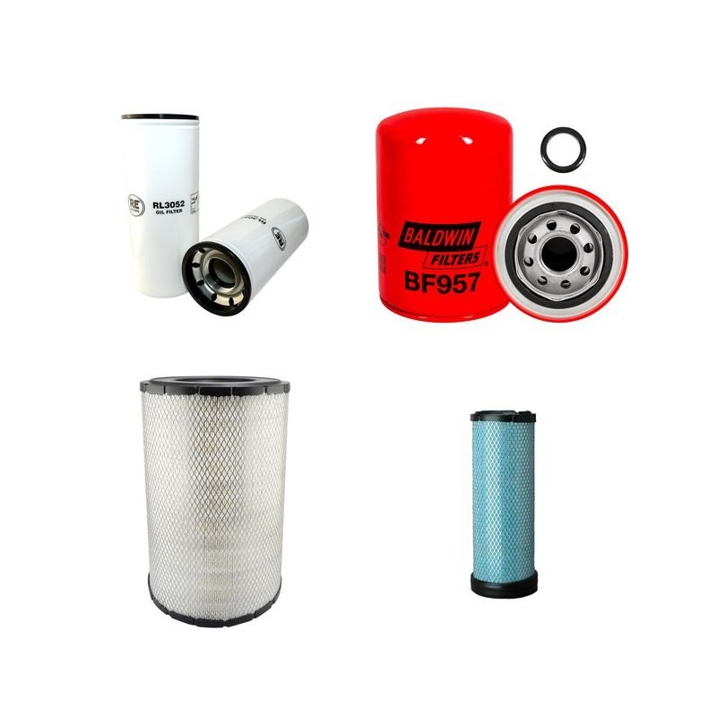 Filter Kit for Komatsu PC340NC/NLC-7 Air Oil Fuel Filters with Komatsu SAA6D114E-2 Engine