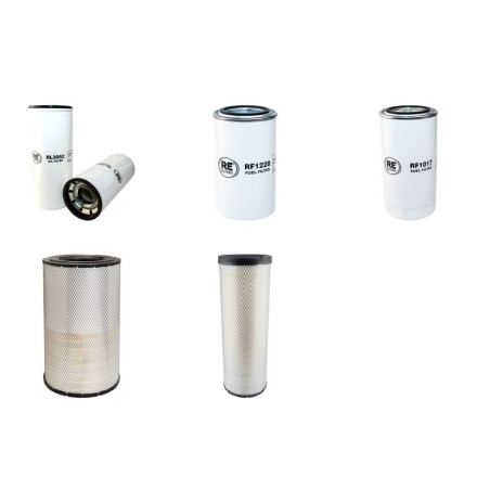 KOMATSU PC 350 LC/NLC-8 Filter Service Kit w/Komatsu SAA6D114E-3 Eng. Air, Oil, Fuel Filters