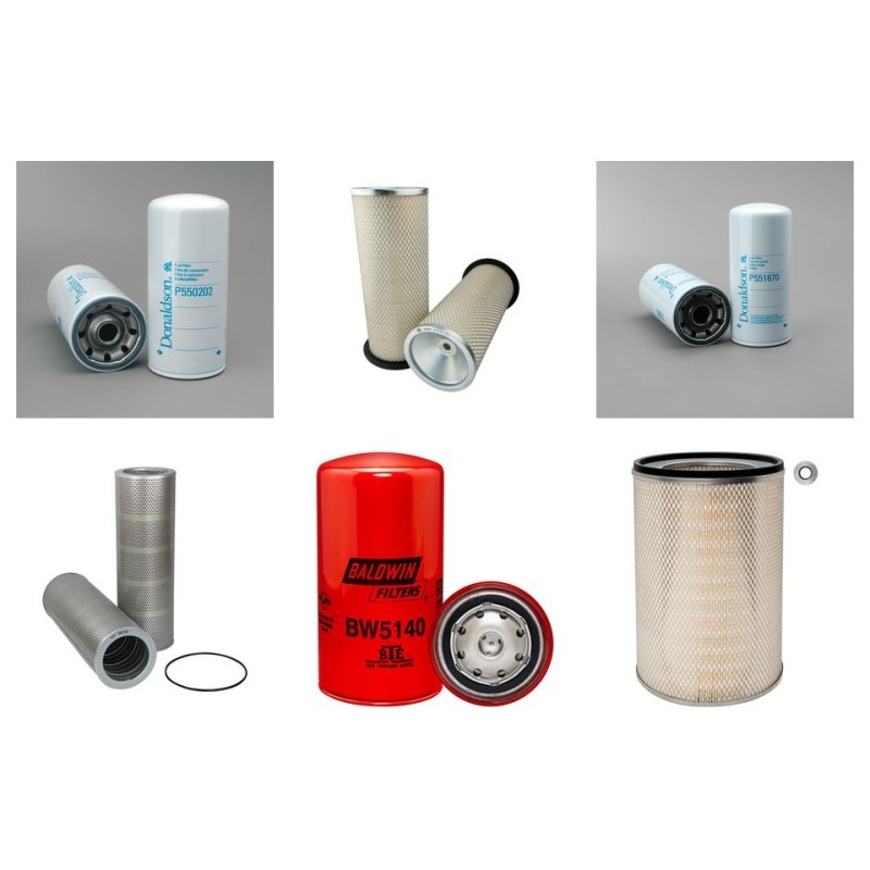 Filter Kit for Komatsu PC650 with Komatsu S6D170 Engine