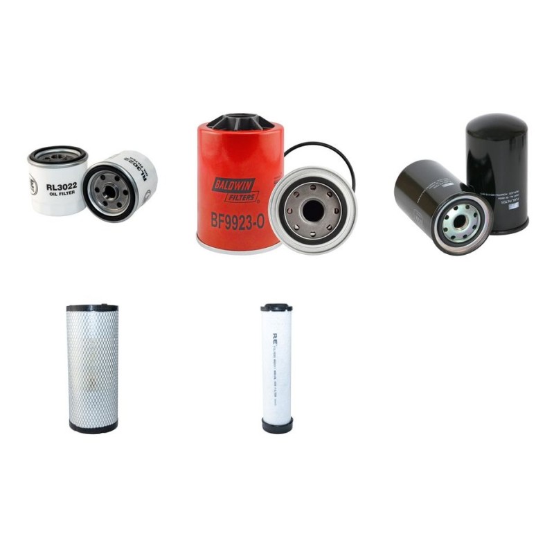 KOMATSU PW 98MR-8 Filter Service Kit Air Oil Fuel Filters w/KOMATSU SAA 4D95LE-5-C Eng.