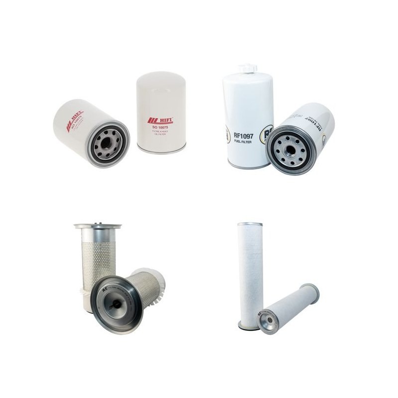 Filter Kit for Komatsu PW130-7KGaleo Air Oil Fuel Filters with Komatsu SAA 4D102E-2 Engine