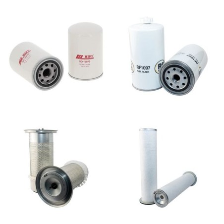 Filter Kit for Komatsu PW130-7KGaleo Air Oil Fuel Filters with Komatsu SAA 4D102E-2 Engine