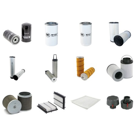 Filter Kit for Komatsu PW140-7 with Komatsu SAA 4D107E-1 Engine