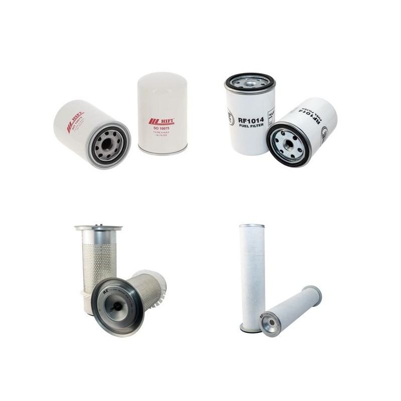 Filter Kit for Komatsu PW150ES-6 Air Oil Fuel Filters with Komatsu SA 4D102E-1 Engine
