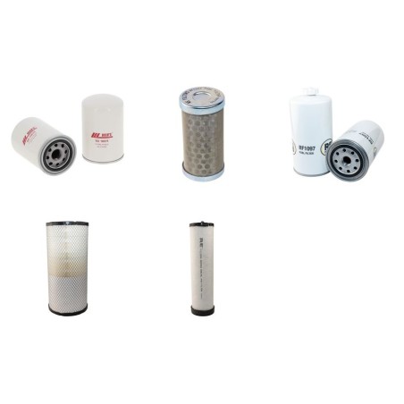 Filter Kit for Komatsu PW160-7 Air Oil Fuel Filters with Komatsu SAA 4D102E2 Engine