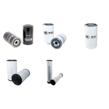 Filter Kit for Komatsu PW160-7EO Air Oil Fuel Filters with Komatsu SAA 4D107E-1 Engine YR 2008-2013