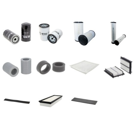 KOMATSU PW 180-7K  Filter Service Kit w/KOMATSU SAA 6D102E Eng. SN  K40'001- YR  2006-