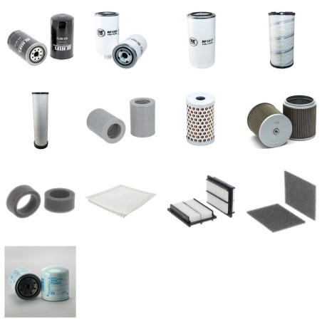 Filter Kit for Komatsu PW180-7EO with Komatsu SAA 6D107E-1 Engine YR 2008-