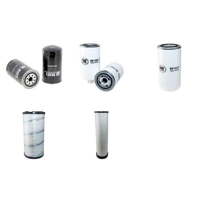 KOMATSU PW 200-7EO Filter Service Kit Air Oil Fuel Filters w/KOMATSU SAA 6D107E-1 Eng.   YR  2008-