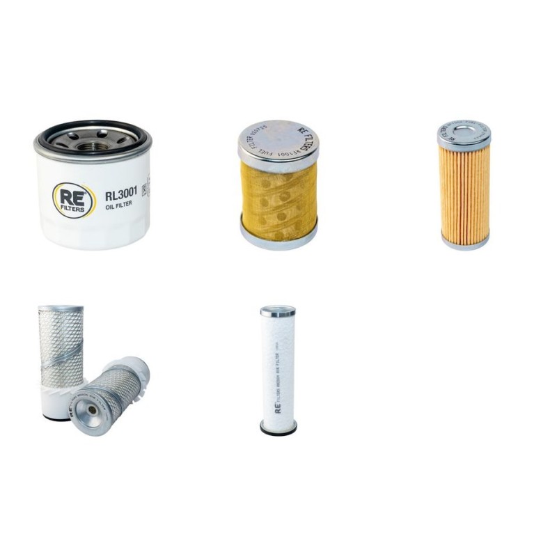 Filter Kit for Komatsu SK04 Air Oil Fuel Filters with Yanmar Engine