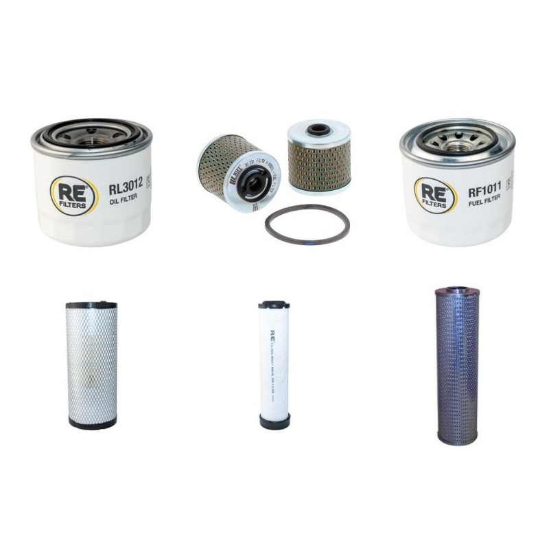 Filter Kit for Komatsu WA75 with Komatsu 4D98E-1 Engine
