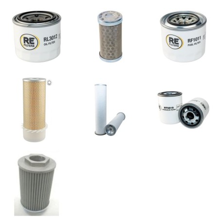 Filter Kit for Komatsu WB70A with Yanmar 4D98E Engine