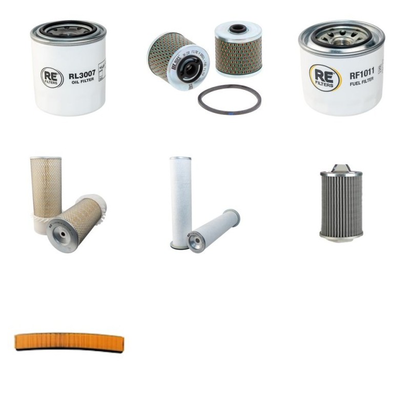 Filter Kit for Komatsu WB91R-2 with Yanmar Engine