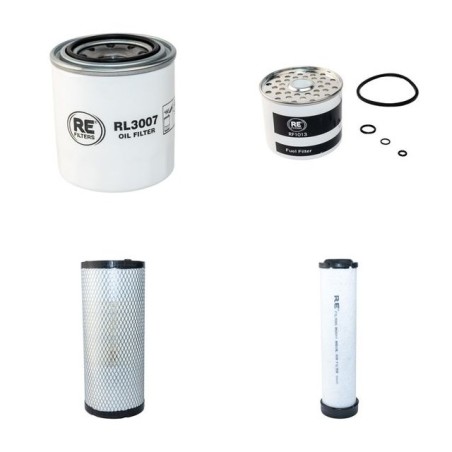 Kramer-Allrad 418 Filter Service Kit Kubota Engine Air, Oil, Fuel