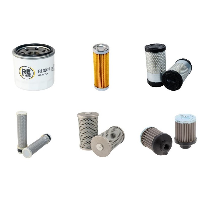 Kubota K008 Full Filter Service Kit Including Hydraulic Filters