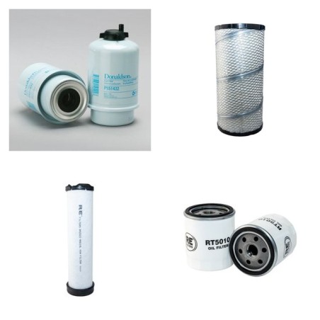 CAT 257 B 3 Filter Service Kit Air Oil Fuel Filters w/CAT C3.4IND Eng. SN  B7H1- YR  2011-