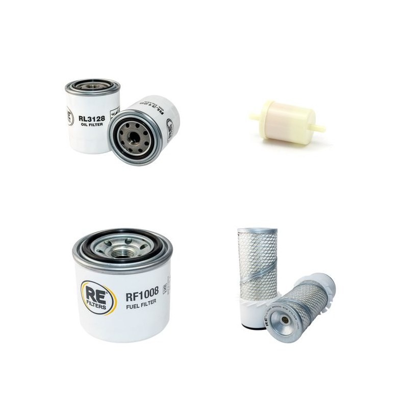 Filter Kit for Kubota KH 14 Air Oil Fuel Filters with Kubota D1301BH Engine