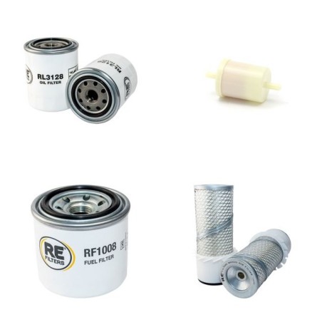 Filter Kit for Kubota KH 14 Air Oil Fuel Filters with Kubota D1301BH Engine