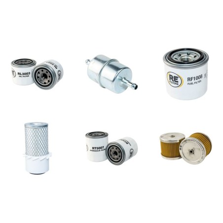 Kubota KH35 KH36 FULL  Filter Service Kit w/ Hydraulic Suction Filter