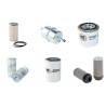 KUBOTA KH 101 Filter Service Kit w/Kubota V 1702BH Eng. SN  -51041