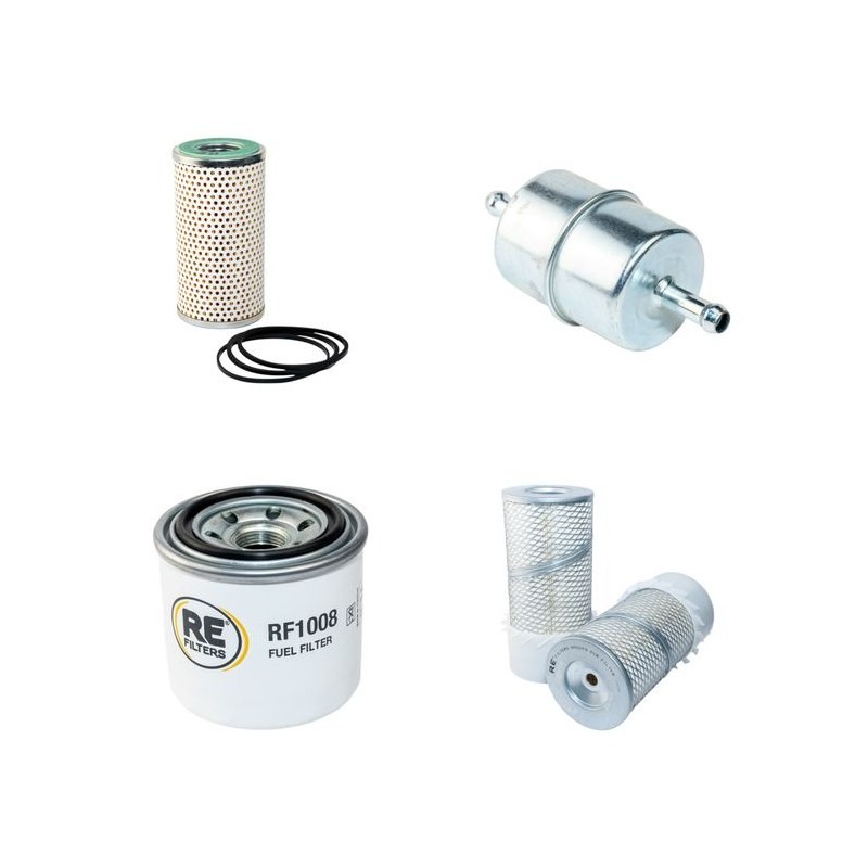Filter Kit for Kubota KH 101 Air Oil Fuel Filters with Kubota V 1702BH Engine SN -51041