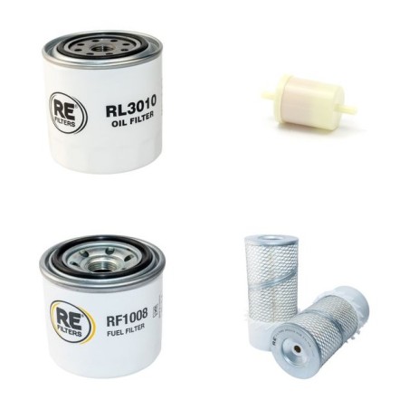 KUBOTA KH 121-2 Filter Service Kit Air Oil Fuel Filters w/Kubota V2203 Eng.