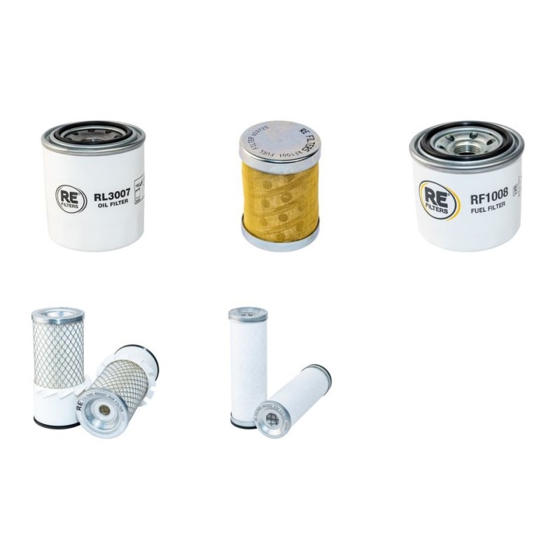 Filter Kit for Kubota KX36-2 Air, Oil, Fuel Before SN 56246