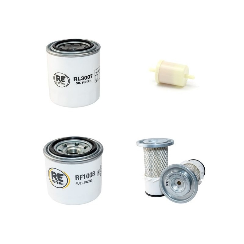 Filter Kit for Kubota KX 41H Air Oil Fuel Filters with Kubota D 1105BH Engine
