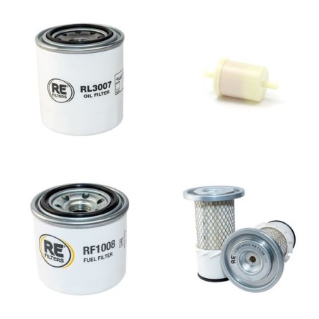 Filter Kit for Kubota KX 41H Air Oil Fuel Filters with Kubota D 1105BH Engine