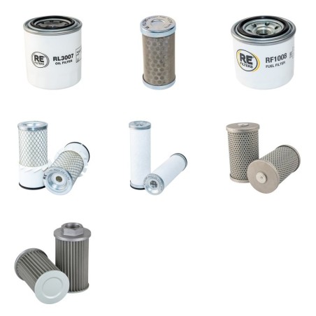 Filter Kit for Kubota KX 61-2S with Kubota D 1105Ebh6 Engine