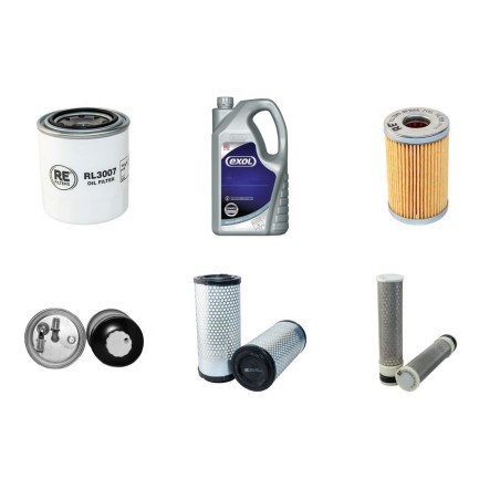 Filter Kit for Kubota KX 61-3 Engine Filter & Lubricant Kit with Kubota V 1505-EU9 Engine