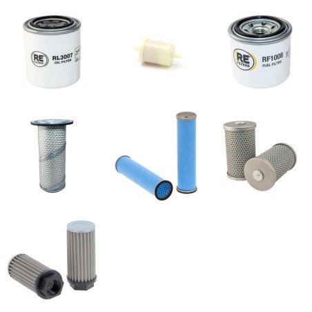 KUBOTA KX 71 Filter Service Kit w/Kubota V 1505BH Eng.
