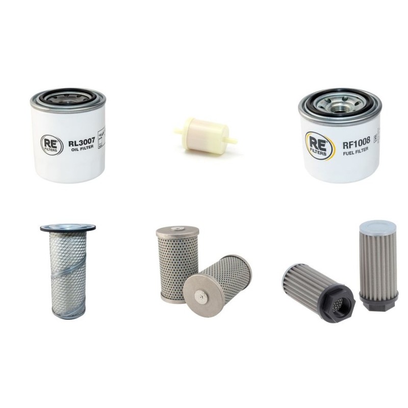 KUBOTA KX 71H Filter Service Kit w/Kubota V 1505Bh Eng.