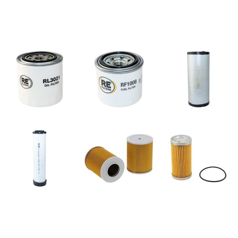 KUBOTA KX 080-3T Filter Service Kit w/Kubota V 3307Dt3Bh Eng.