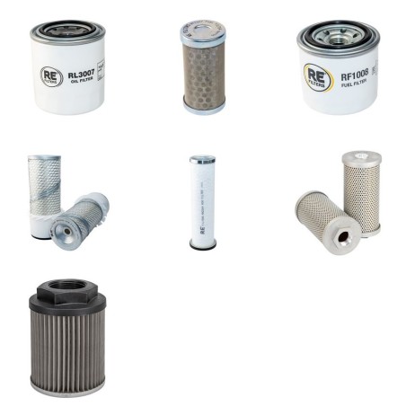 Filter Kit for Kubota KX 91-2 with Kubota V 1505BH Engine Serial No -56296