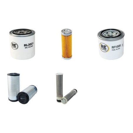 Filter Kit for Kubota KX91-3A 2 Air, Oil, Fuel Filters