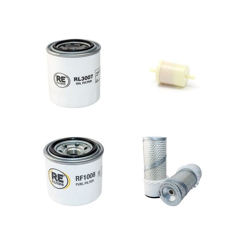 Filter Kit for Kubota KX 92-2 Air Oil Fuel Filters with Kubota Engine