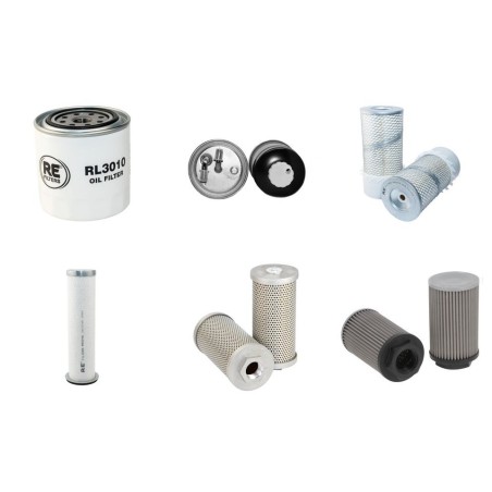 Filter Kit for Kubota KX 121-2 with Kubota Engine SN 56566- YR -2002