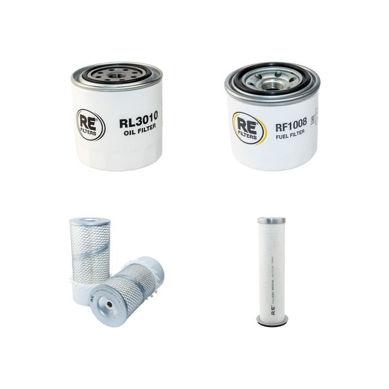 Filter Kit for Kubota KX161-2S Air, Oil, Fuel Filters