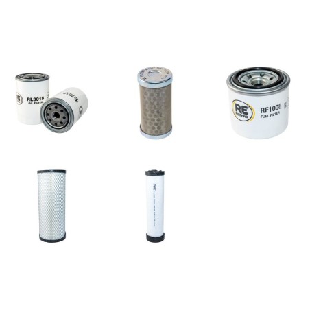 KUBOTA KX 161-3 ALPHA Filter Service Kit w/Kubota V 2203MEBHN Eng.  Air, Oil, Fuel Filters