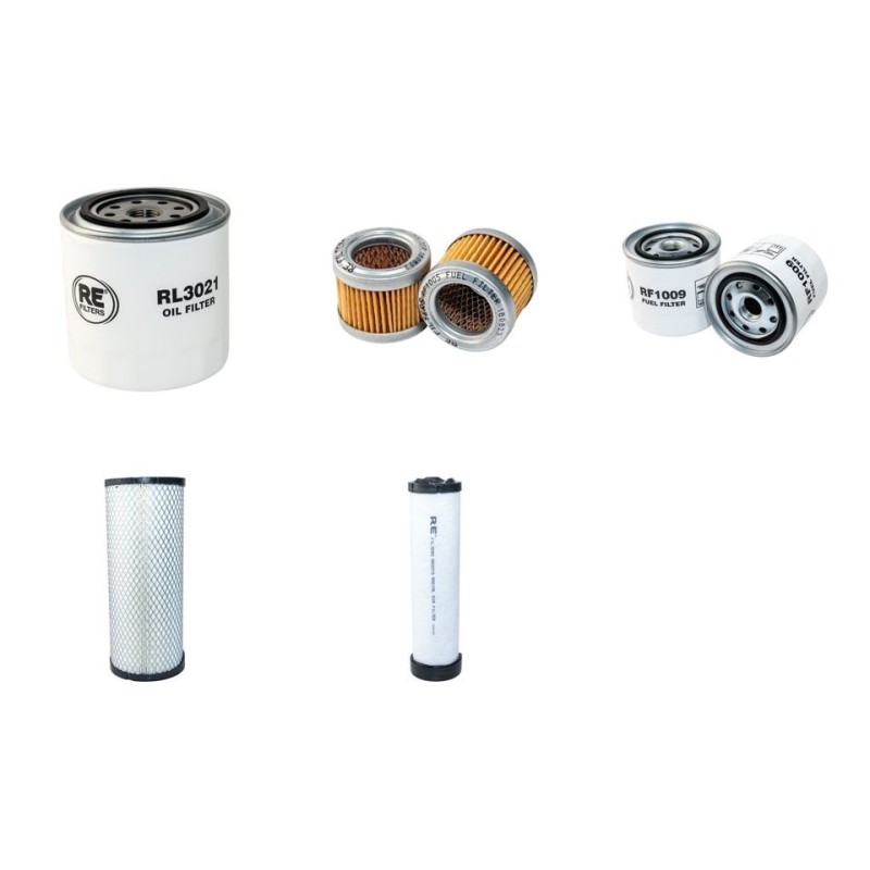 Kubota KX251 Filter Service Kit Air, Oil, Fuel Filters