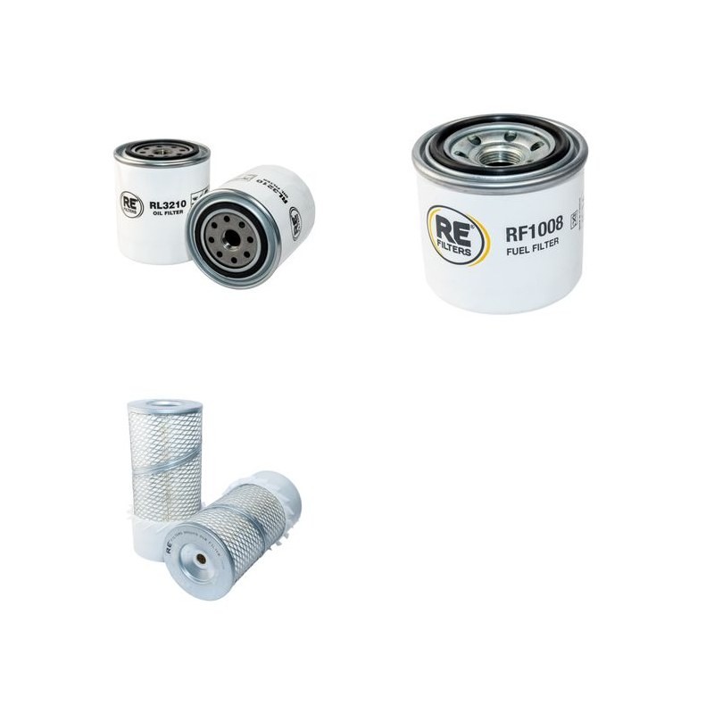KUBOTA R 400B Filter Service Kit Air Oil Fuel Filters w/Kubota V1902BD-W2 Eng.