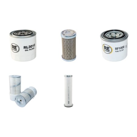 Kubota R420 (LST) loader Filter Service Kit Air, Oil, Fuel Filters